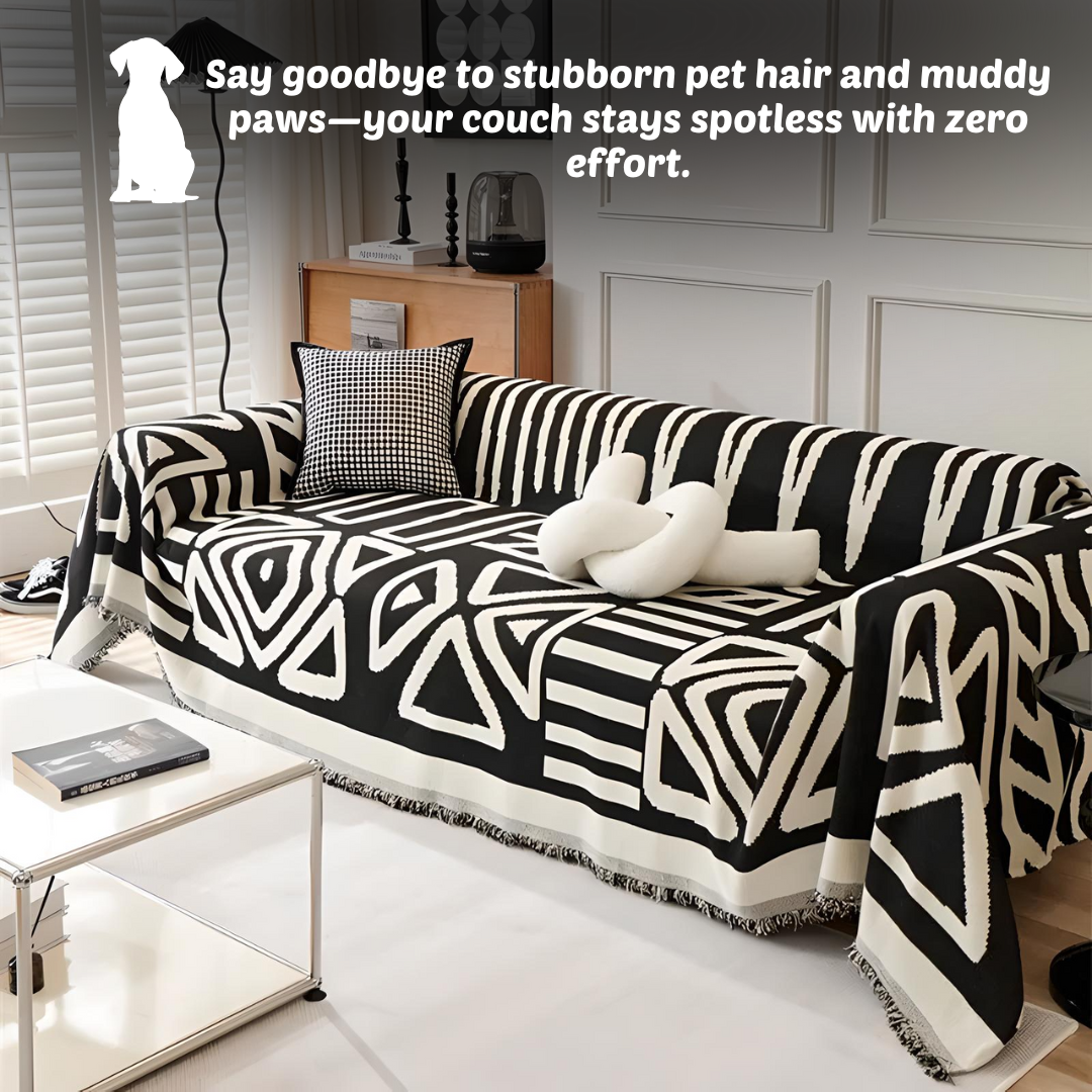 Geometric Boho Couch Cover