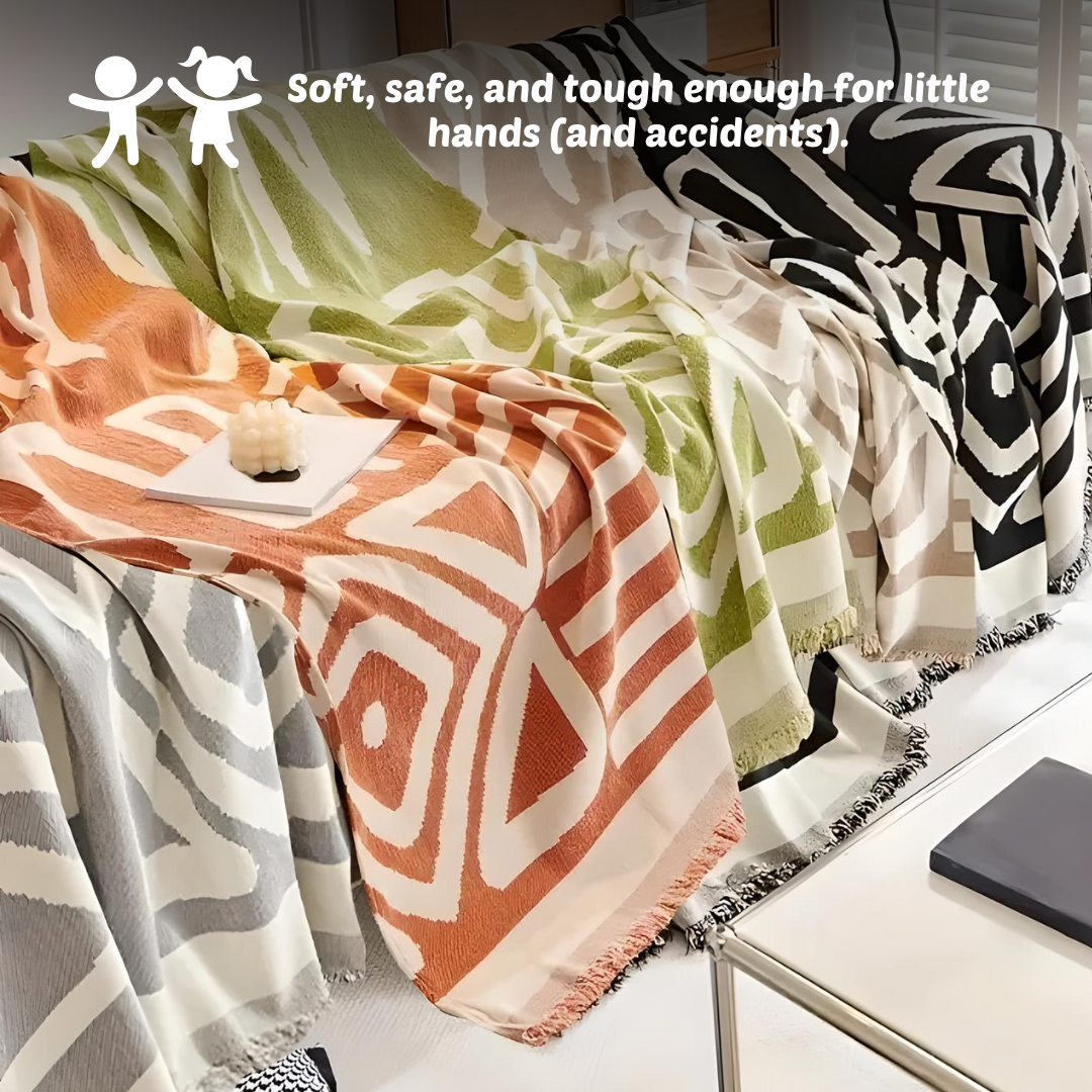 Geometric Boho Couch Cover