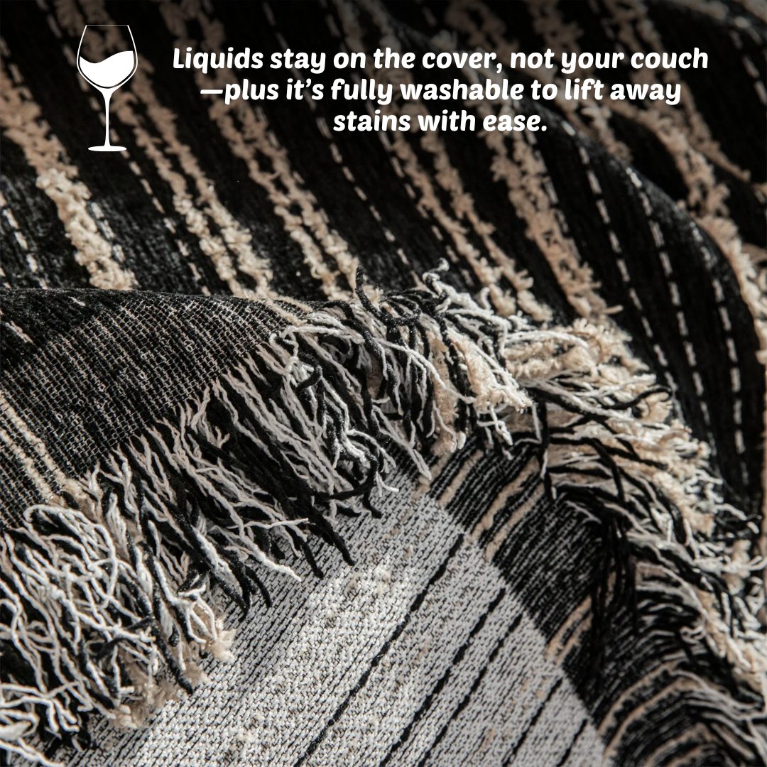 Chenille Stripe Couch Cover