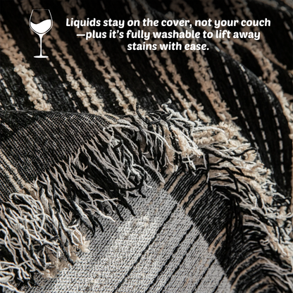 Chenille Stripe Couch Cover