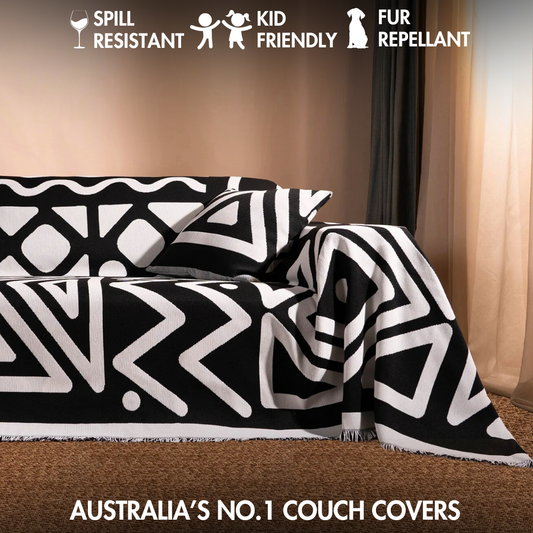 Geometric Boho Couch Cover