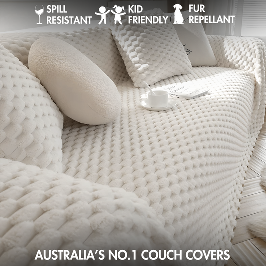 Honey Comb Plush Couch Cover