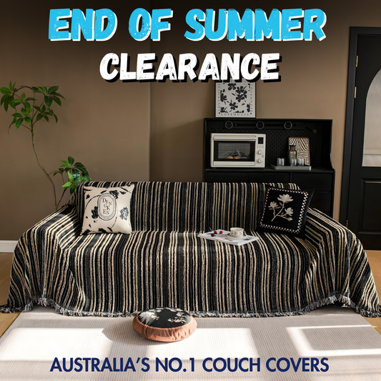 Chenille Stripe Couch Cover